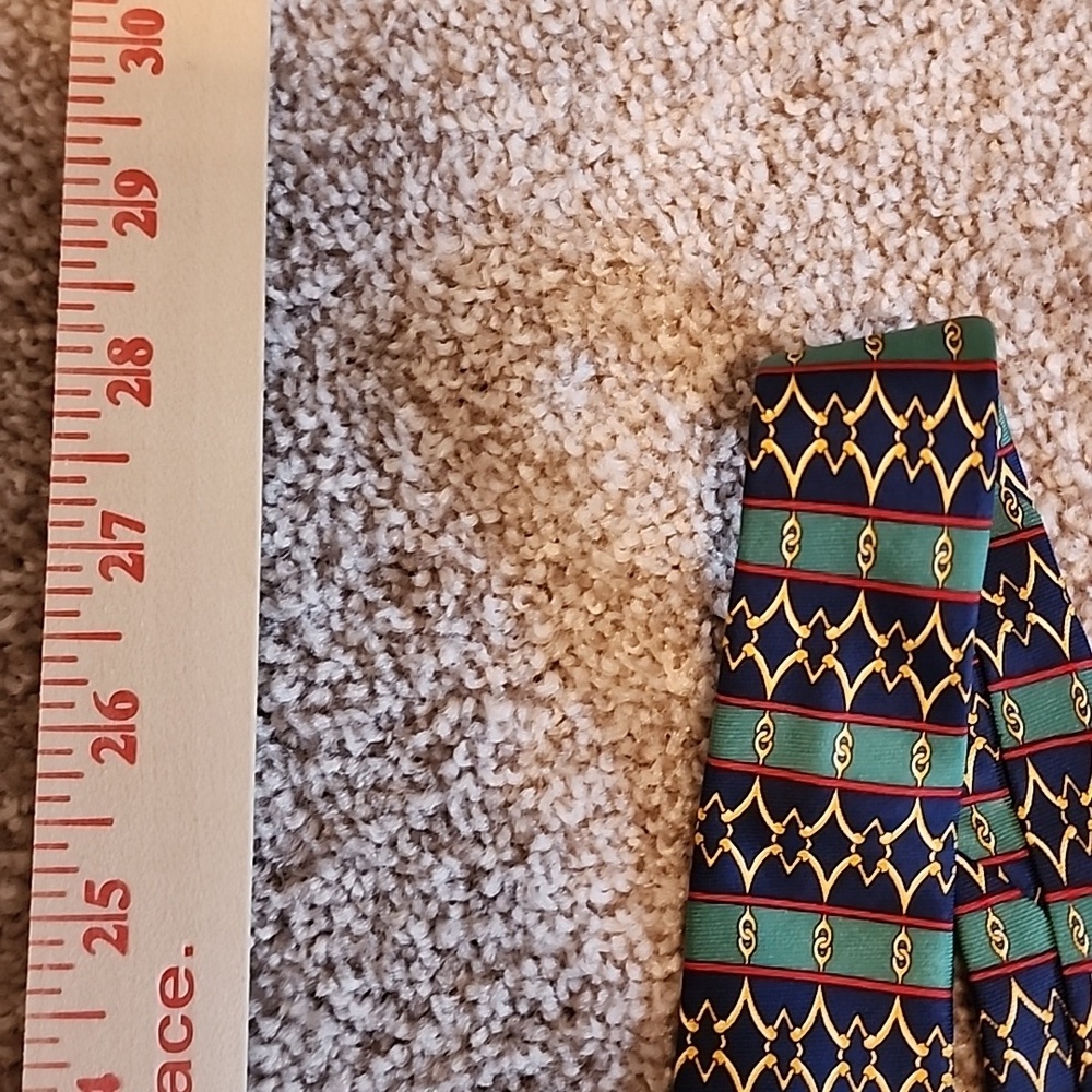 Gucci Paolo Mens Tie Blue, Gold, Green - Picture 10 of 10